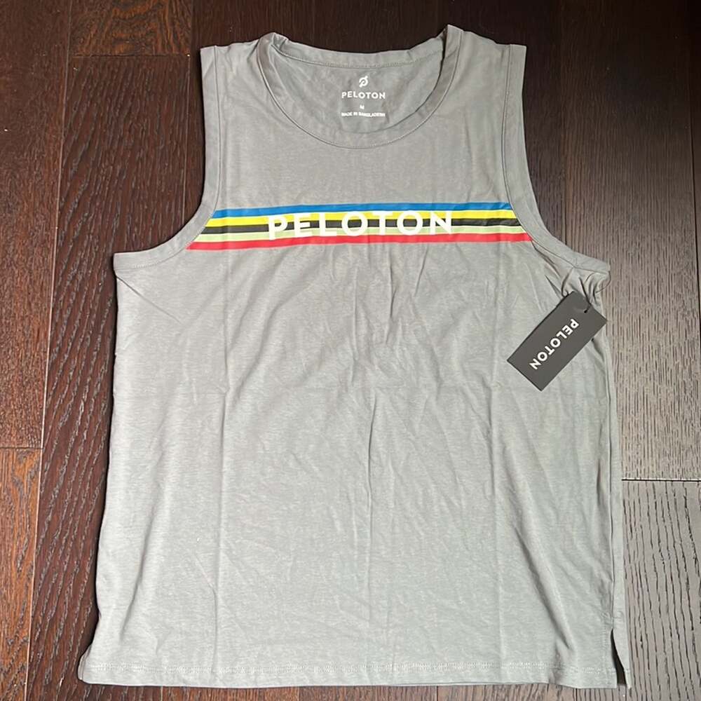 Peloton US Studio Side Slit Tank Top - Dark Gray